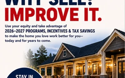 Why Sell Your Home?  Improve It!  Take Advantage of Tax Incentives